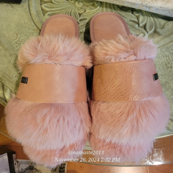 Australia Luxe Collective Slides Muchas Faux Fur Designer Luxury #139 - Picture 5 of 13